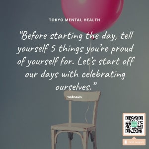 "Before starting the day, tell yourself 5 things you're proud of yourself for. Let's start off our days with celebrating ourselves." - Unknown