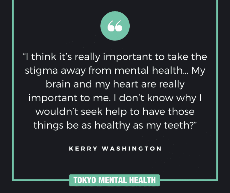 I think it’s really important to take the stigma away from mental health… My brain and my heart are really important to me. I don’t know why I wouldn’t seek help to have those things be as healthy as my teeth?
