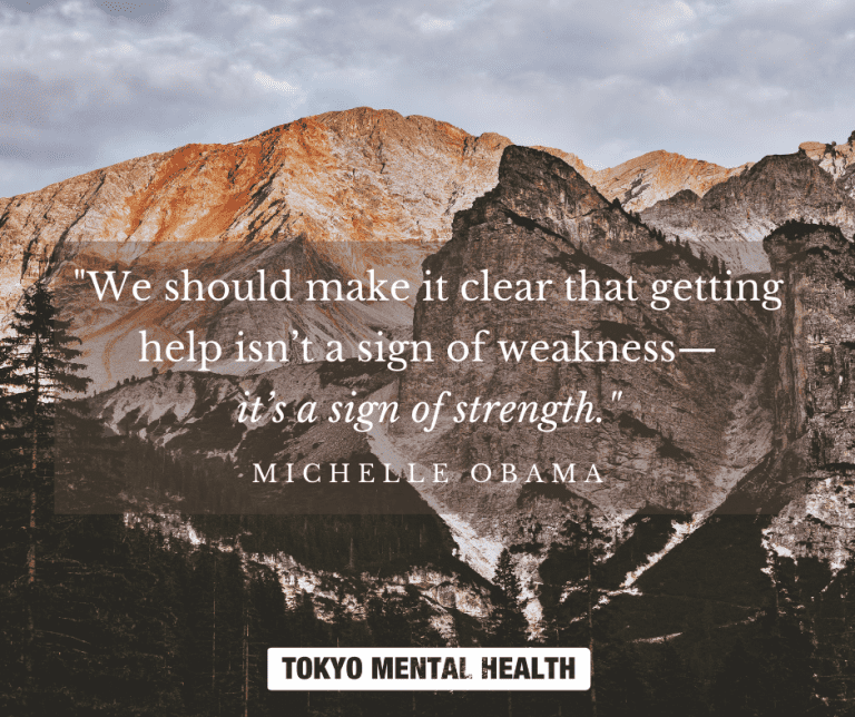 We should make it clear that getting help isn’t a sign of weakness—it’s a sign of strength